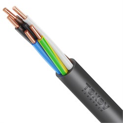 Кабель TOKOV ELECTRIC ВВГнг(А)-LSLTx 5х6 ОК (N PE) 0.66кВ (м) УТ000030903 УТ000030903