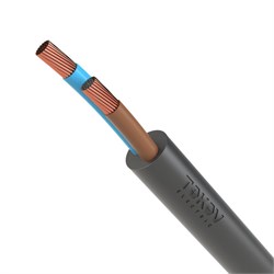 Провод TOKOV ELECTRIC ПВС 2х1 380В Ч (бухта) (м) 1945479 1945479