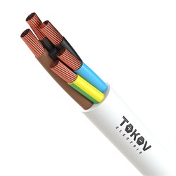 Провод TOKOV ELECTRIC ПВС 5х6(4х6+1х6) 380В Б (бухта) (м) 1945508 1945508