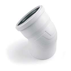 Рехау отвод RAUPIANO для канализационной трубы Д 160, угол 45°, 160/45°, Rehau 11240281001