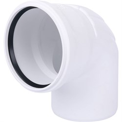Рехау отвод RAUPIANO для канализационной трубы Д 160, угол 87°, 160/87°, Rehau 11240291001