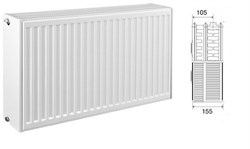 KERMI FTV тип 33, высота 300мм., длинна 900 мм. стальной панельный радиатор с нижним, правым подключением FTV330300901R2Y - фото 9718