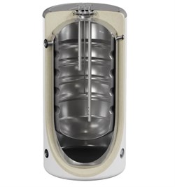 Uni-Fitt бойлер косвенного нагрева TITAN F 160 литров, бак в баке, напольный, нержавеющая сталь, с возможностью установки ТЭНа 804F1016