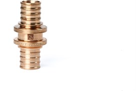 Рехау муфта равнопроходная, аксиальная Д 25 мм, RX+, бронза, Rexau 14570133001