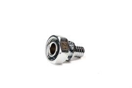 Рехау переходная муфта с накидной гайкой под евроконус В 16 x 3/4" EK, латунь никелированная, Rexau 11096091001