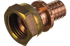 Рехау переходная муфта с накидной гайкой В 20 х 3/4", RX+, бронза, Rexau 14563383001