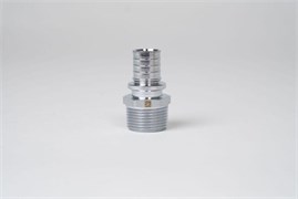 Рехау муфта переходная с наружной резьбой Н 17 х 1/2" для труб из сшитого полиэтилена Therm S, латунь хромированная, Rexau 12685703001