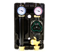 Uni-Fitt насосная группа 491E DN 25, с термосмесителем 20-45°C и насосом Uni-Fitt GTA 25-7 491E2503