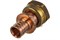 Рехау переходная муфта с накидной гайкой В 20 х 1/2", RX+, бронза, Rexau 14563373001