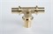 Рехау тройник с увеличенным боковым проходом 20 х 25 х 16, MX, латунь Rexau 11081031001